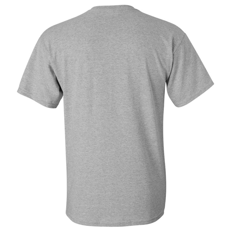 Purdue University Boilermakers Faded Football Helmet Basic Cotton Short Sleeve T Shirt - Sport Grey