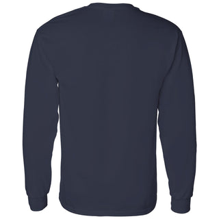 Old Dominion University Monarchs Basic Script Cotton Long Sleeve T Shirt - Navy