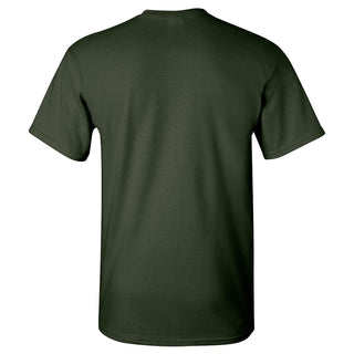 Wayne State University Warriors Arch Logo Short Sleeve T Shirt - Forest Green