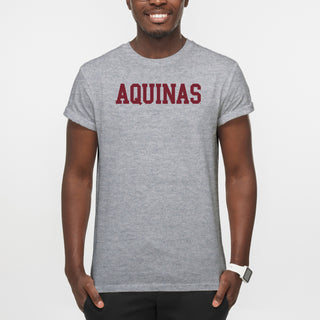 Aquinas Saints Basic Block T Shirt - Sport Grey