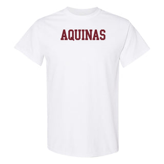 Aquinas Saints Basic Block T Shirt - White