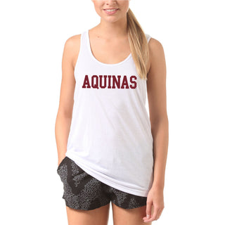 Aquinas College Saints Basic Block Heavy Blend Tank Top - White