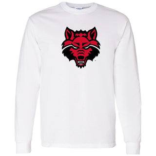 Arkansas State Primary Logo Long Sleeve - White