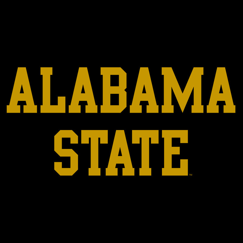Alabama State University Hornets Basic Block Short Sleeve T Shirt - Black