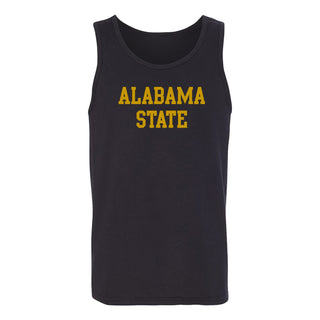 Alabama State University Hornets Basic Block Tank Top - Black