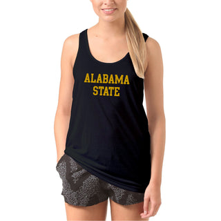 Alabama State University Hornets Basic Block Tank Top - Black