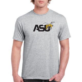 Alabama State University Hornets Primary Logo Short Sleeve T Shirt - Sport Grey