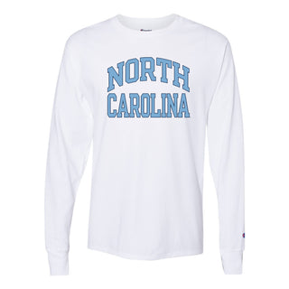 Champion Arch North Carolina Long Sleeve T-Shirt - White