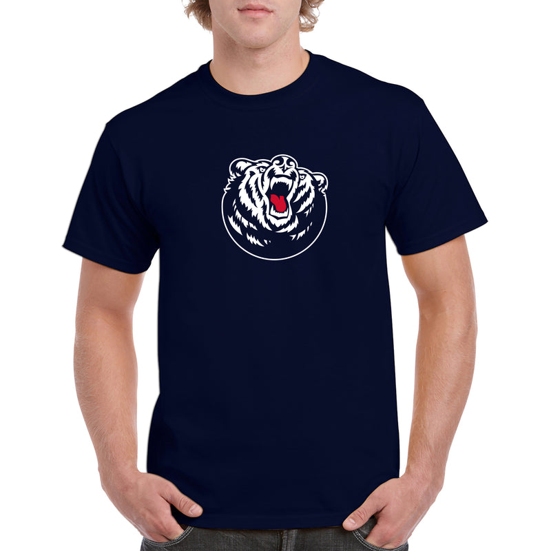 Belmont University Bruins Primary Logo Basic Cotton Short Sleeve T Shirt - Navy