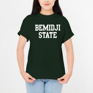 Bemidji State Beavers Basic Block T Shirt - Forest