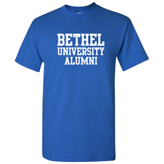 Bethel University Pilots Basic Block Alumni Short Sleeve T Shirt - Royal