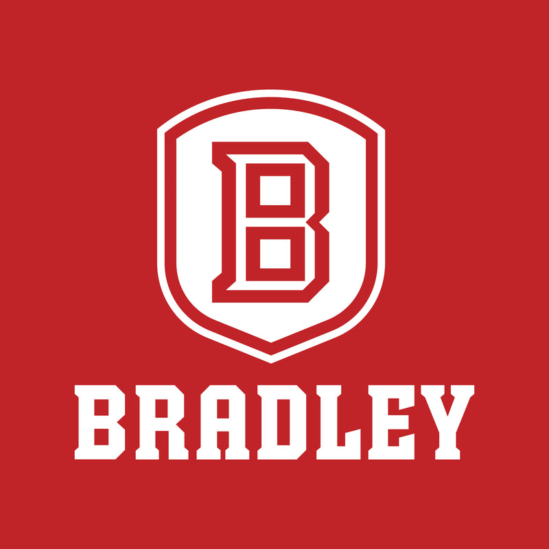 Bradley University Braves Primary Logo Heavy Cotton Tank Top - Red