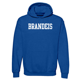 Brandeis University Judges Basic Block Hoodie - Royal