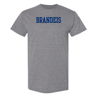 Brandeis Judges Basic Block T Shirt - Graphite Heather