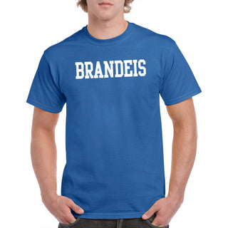 Brandeis University Judges Basic Block Short Sleeve T Shirt - Royal