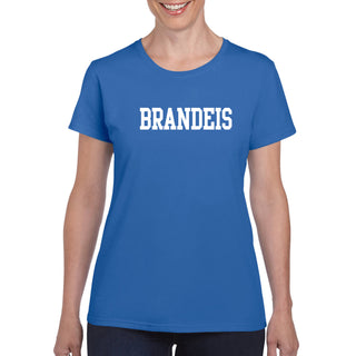 Brandeis University Judges Basic Block Women's Short Sleeve T Shirt - Royal