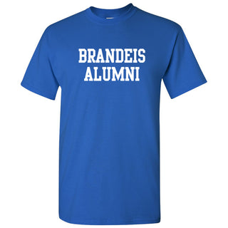 Brandeis University Judges Basic Block Alumni Short Sleeve T Shirt - Royal