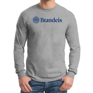 Brandeis Judges Institutional Logo Long Sleeve T Shirt - Sport Grey