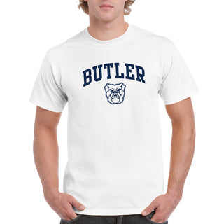 Butler University Bulldogs Arch Logo Short Sleeve T Shirt - White