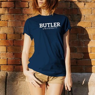 Butler University Bulldogs Institutional Logo Short Sleeve T Shirt - Navy