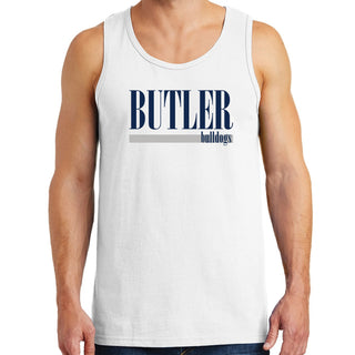 Butler University Bulldogs Boldline Basic Cotton Tank Top - White