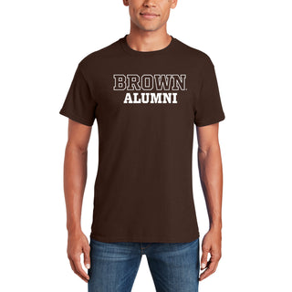 Brown University Bears Basic Block Alumni Short Sleeve T Shirt - Dark Chocolate