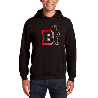 Brown University Bears Primary Logo Hoodie - Dark Chocolate