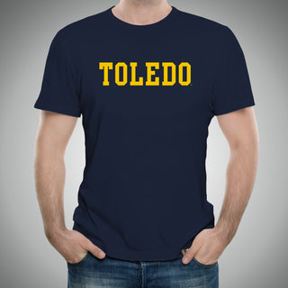 University of Toledo Rockets Basic Block Short Sleeve T-Shirt - Navy