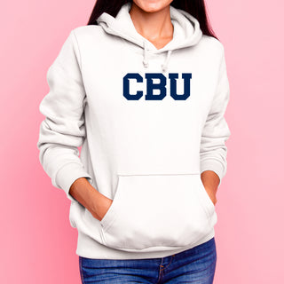 California Baptist University Lancers Basic Block Hoodie - White