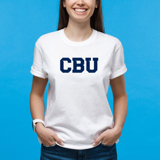 California Baptist University Lancers Basic Block T Shirt - White