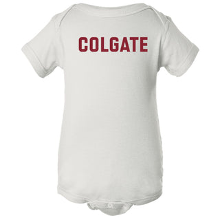 Colgate University Raiders Basic Block Infant Creeper - White