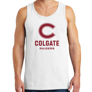 Colgate University Raiders Primary Logo Tank Top - White