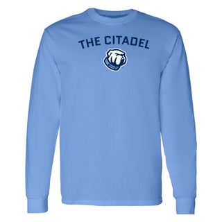 The Citadel Bulldogs Arch Logo Long Sleeve T-Shirt - Carolina Blue