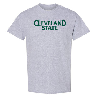 Cleveland State Vikings Basic Block T Shirt - Sport Grey