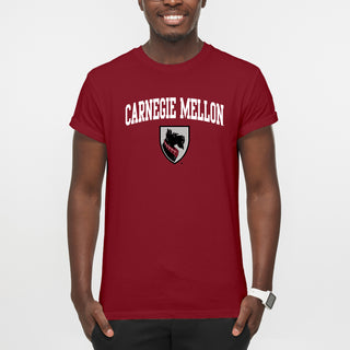 Carnegie Mellon Tartans Arch Logo T Shirt - Cardinal