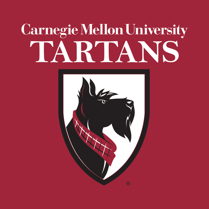 Carnegie Mellon University Tartan Logo Short Sleeve T-Shirt - Cardinal
