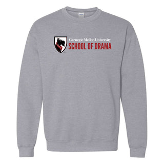 Carnegie Mellon University Tartans School of Drama Canvas Crewneck Sweatshirt - Sport Grey