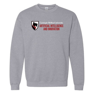 Carnegie Mellon University Tartans AI & Innovation Canvas Crewneck Sweatshirt - Sport Grey