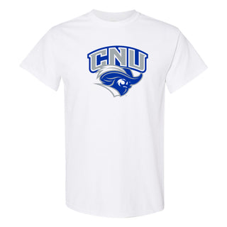 Christopher Newport University Captains Arch Logo Short Sleeve T-Shirt - White