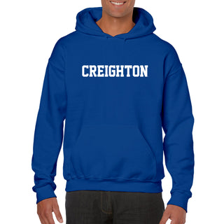 Creighton University Bluejays Basic Block Heavy Blend Hoodie - Royal