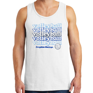 Creighton University Bluejays Volleyball Repeat Tank Top - White