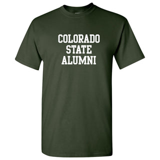 Colorado State University Rams Basic Block Alumni T Shirt - Forest