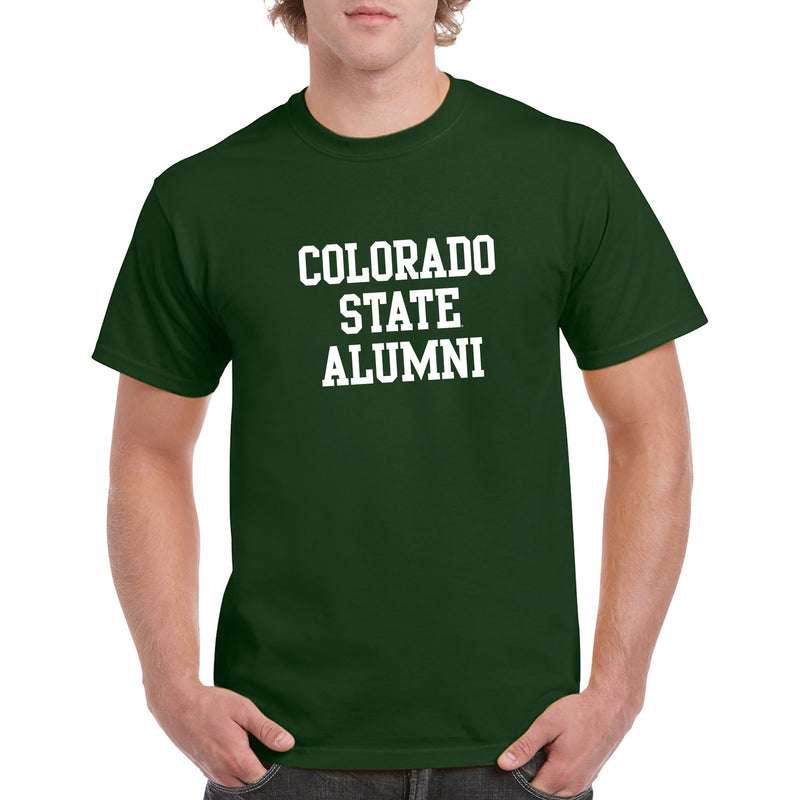 Colorado State University Rams Basic Block Alumni T Shirt - Forest