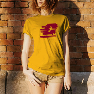 Central Michigan University Chippewas Action C Short Sleeve T Shirt - Gold