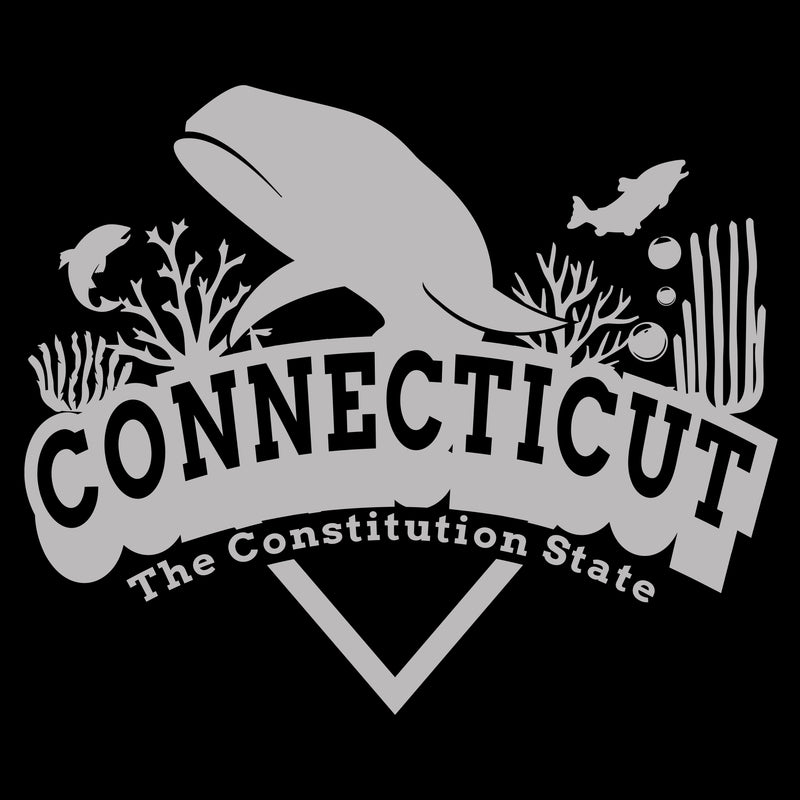 Connecticut Whale Arch T-Shirt - Black