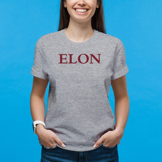 Elon Phoenix Basic Block T Shirt - Sport Grey