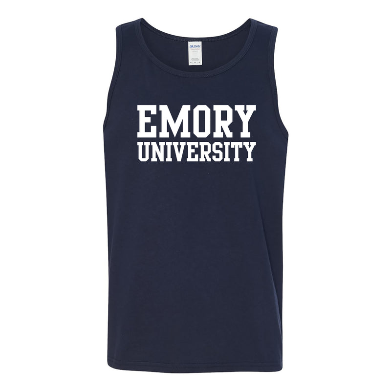 Emory University Eagles Basic Block Tank Top - Navy