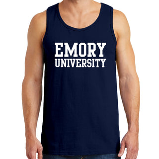 Emory University Eagles Basic Block Tank Top - Navy