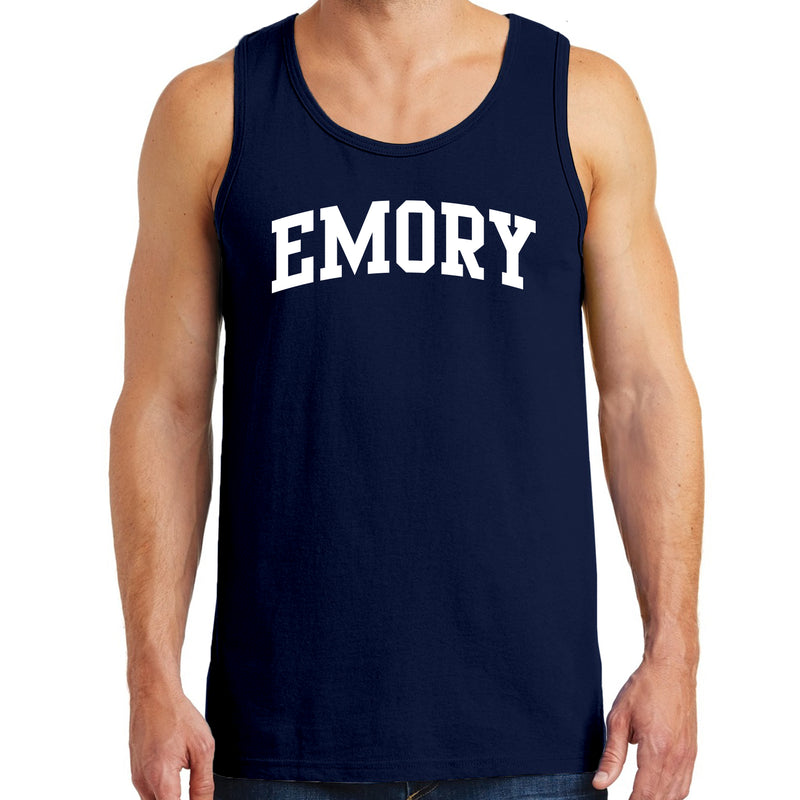 Emory University Eagles Arch Logo Tank Top - Navy
