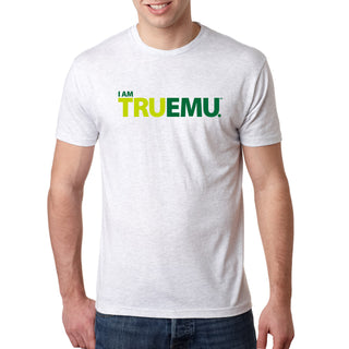 Eastern Michigan University Eagles I Am Tru EMU Next Level Short Sleeve T Shirt - Heather White